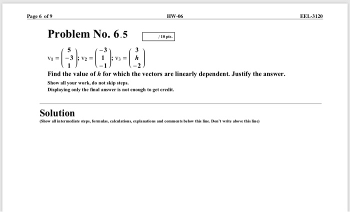 Solved EEL-3120 Page 6 of 9 HW-06 Problem No. 6.5 10 pts 5 3 | Chegg.com