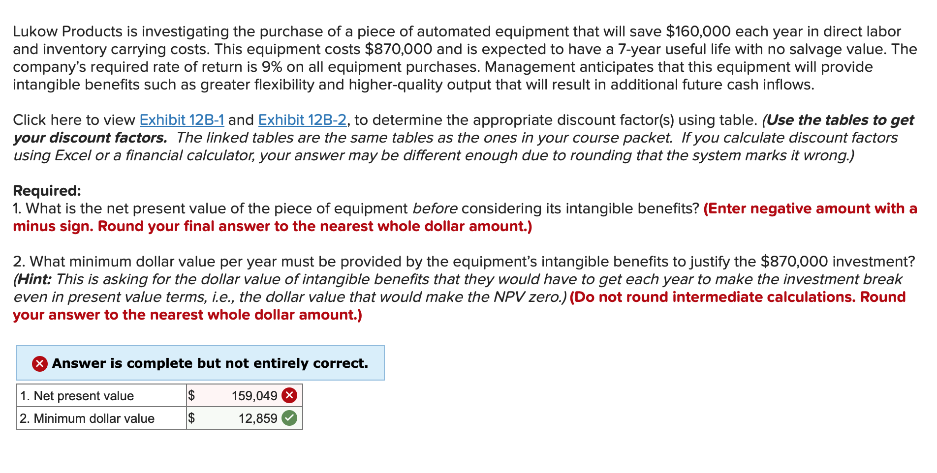 Solved Lukow Products is investigating the purchase of a
