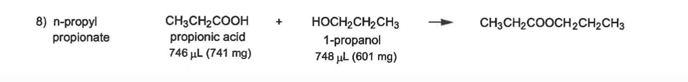Solved esterifiation synthesis of an ester experiment we | Chegg.com