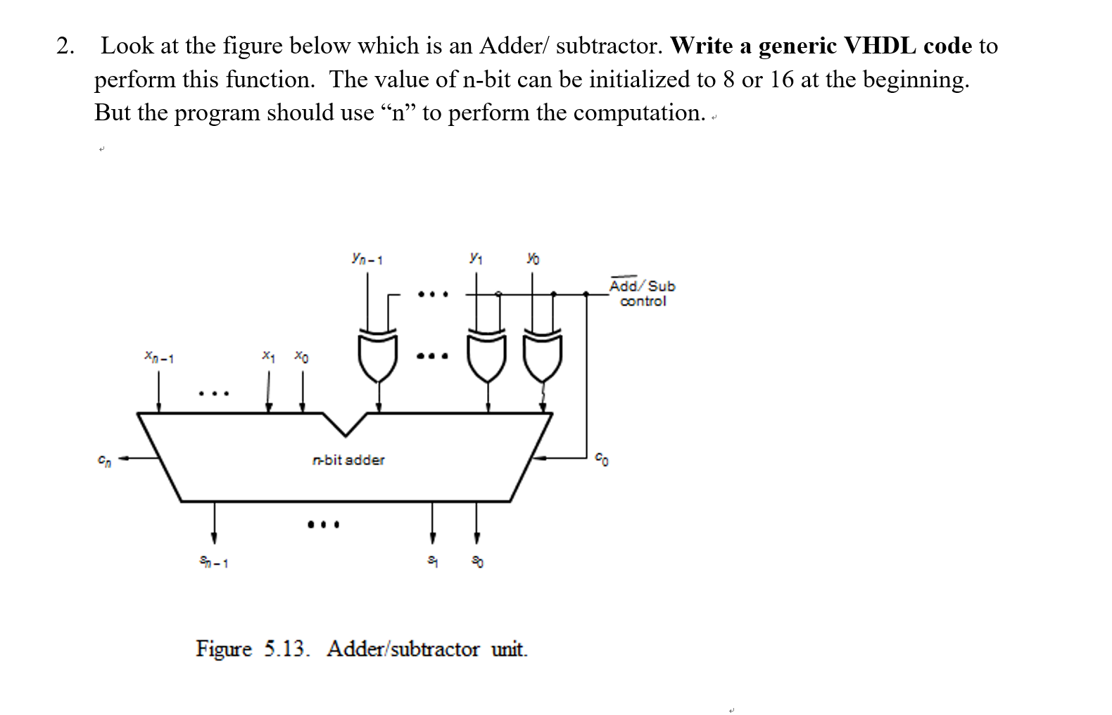 2. Look at the figure below which is an Adder/ | Chegg.com