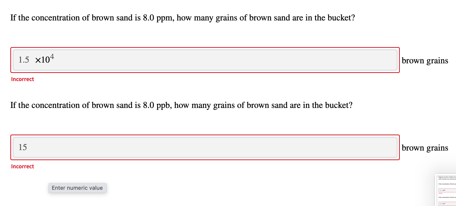 Solved Suppose you have a bucket of sand containing 2.5