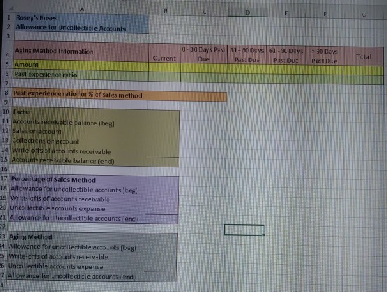 Solved: Worksheet Chapter 7 Case Problem 4 ROSEY'S ROSES R... | Chegg.com