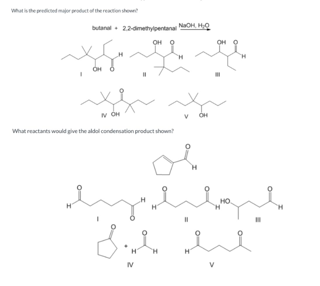 Solved What is the predicted major product of the reaction | Chegg.com