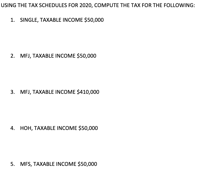 solved-using-the-tax-schedules-for-2020-compute-the-tax-for-chegg