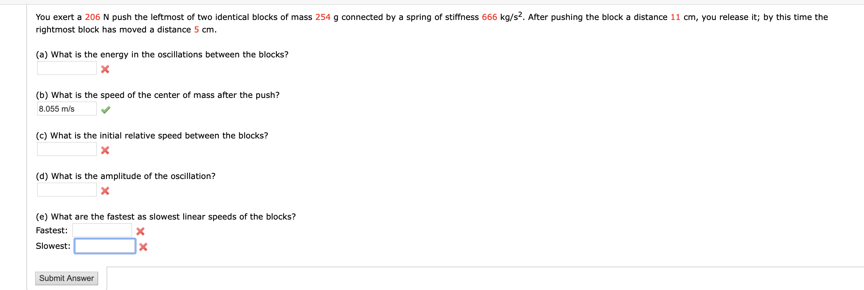 This is all the information I was given for the | Chegg.com