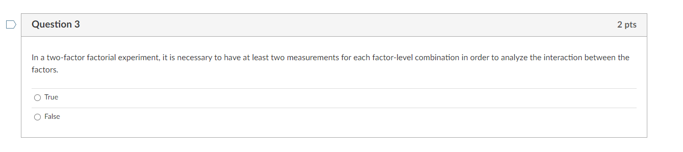 two factor experiment examples