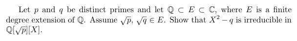 Solved Let P And Q Be Distinct Primes And Let Q Cecc Where