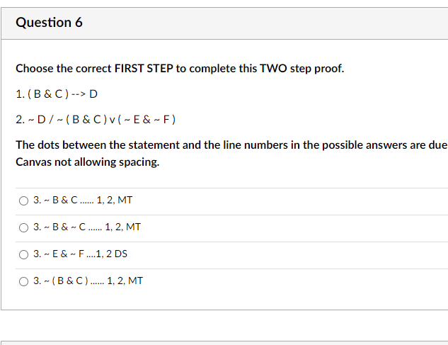 Choose The Correct FIRST STEP To Complete This TWO | Chegg.com