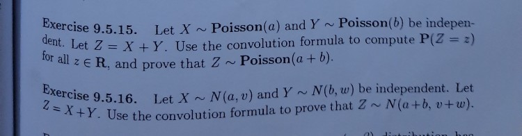 Solved Exercise 11 5 15 Prove That The Poisson Distrib Chegg Com