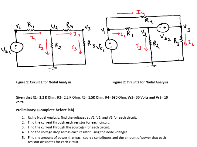 Solved Figure 1 Circuit 1 For Nodal Analysis Figure 2