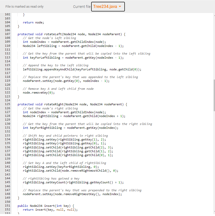 Solved In this lab, the Tree234 class is extended to support | Chegg.com