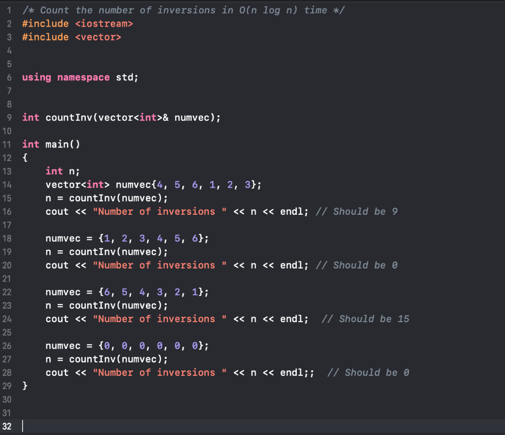 Solved inversion count for an array indicates how far or chegg
