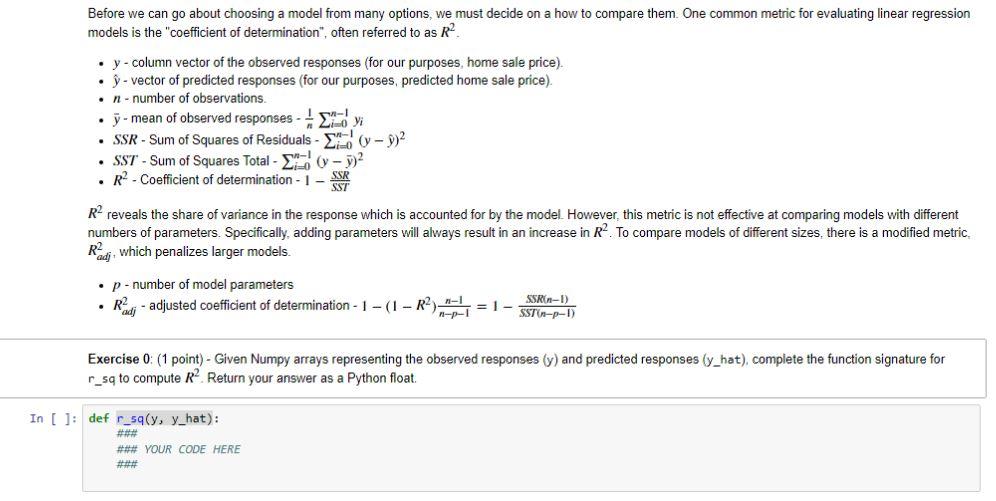 Solved Given Numpy arrays representing the observed | Chegg.com