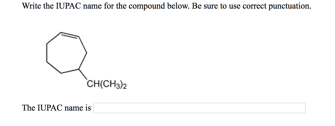 Write The Iupac Name For The Below Compound