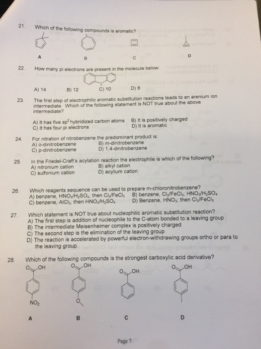 Solved Which of the following compounds is aromatic ? How | Chegg.com