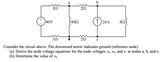 Solved 3Ω 292 40V 타 24092 1 282 4ΩΣ с 20 222 Consider the | Chegg.com