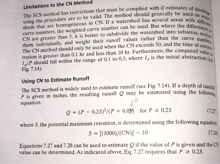 Solved The SCS method has restrictions that must be complied | Chegg.com