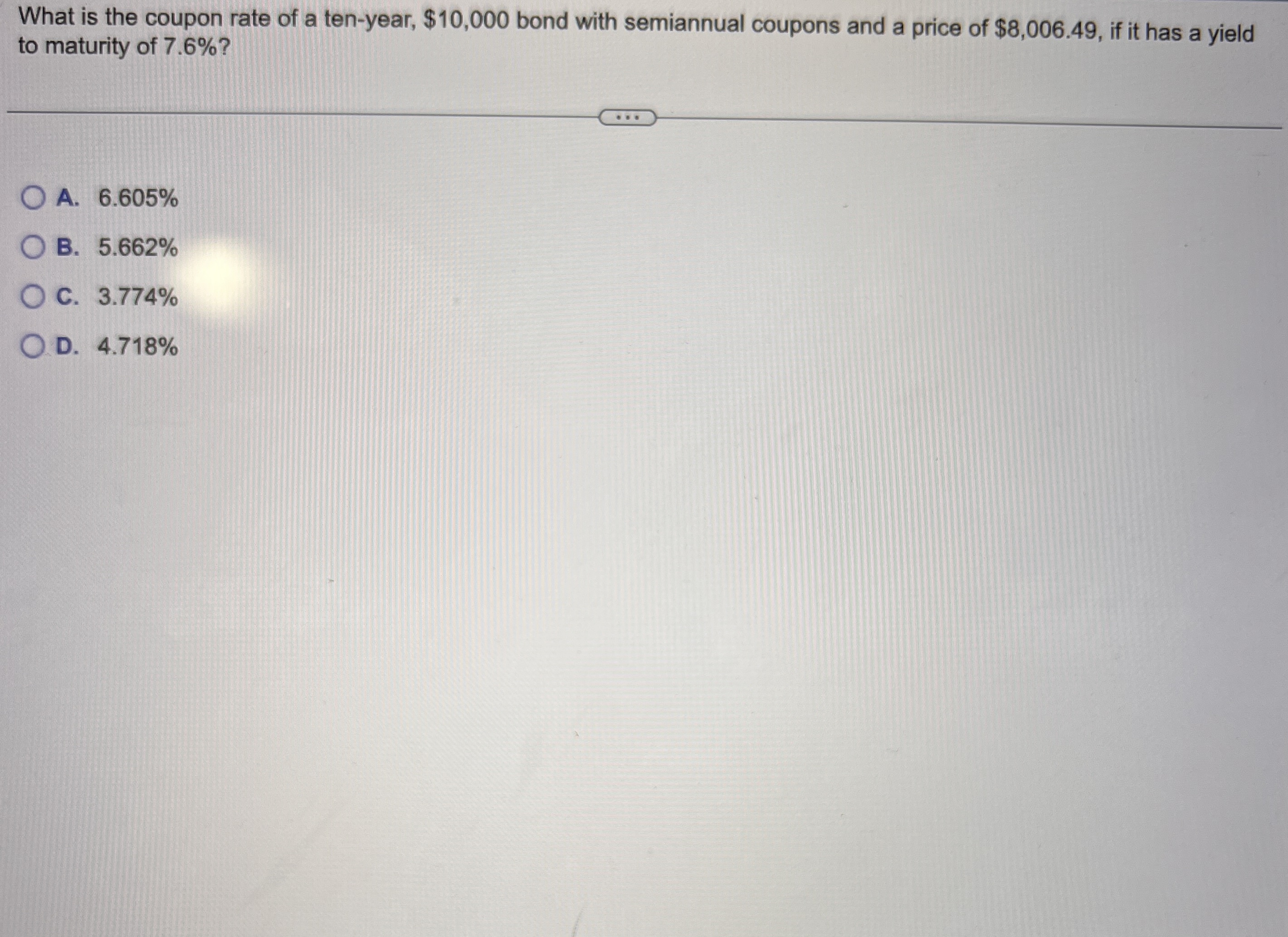 Solved What is the coupon rate of a tenyear, 10,000 bond