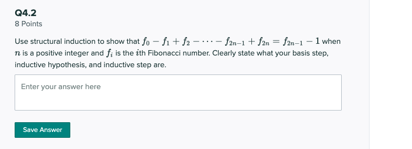 Solved Q4.2 8 Points Use structural induction to show that | Chegg.com