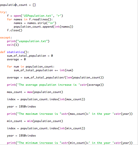 The program needs to be in Python! 1. The file | Chegg.com