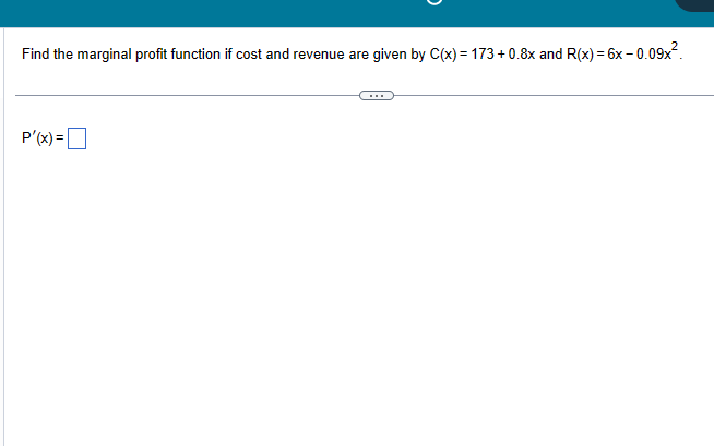 Solved Find the marginal profit function if cost and revenue | Chegg.com