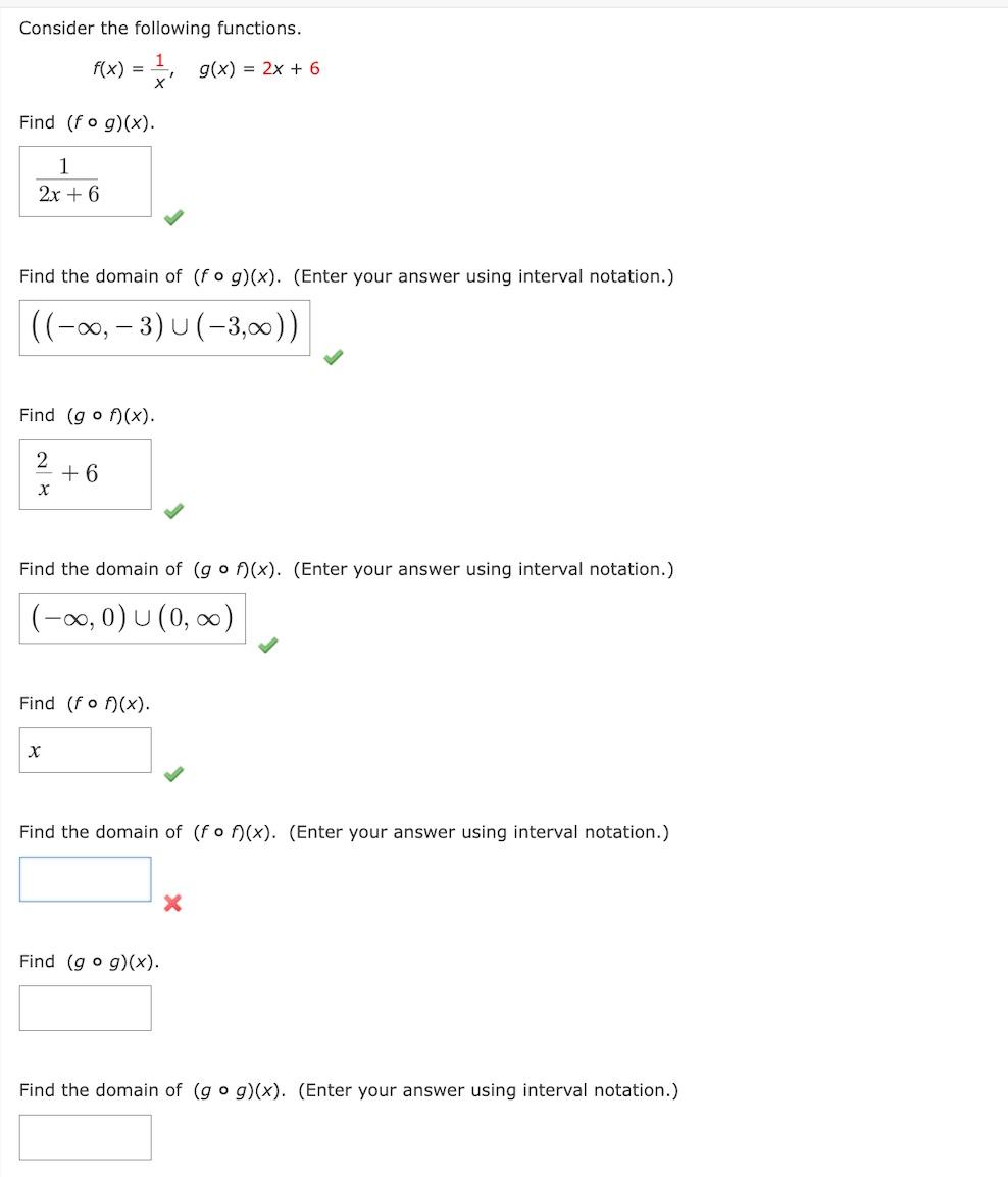 solved-consider-the-following-functions-f-x-x1-g-x-2x-6-chegg
