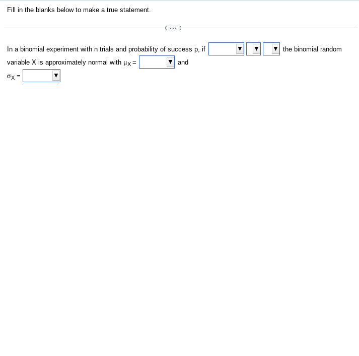 Solved Fill in the blanks below to make a true statement. In | Chegg.com