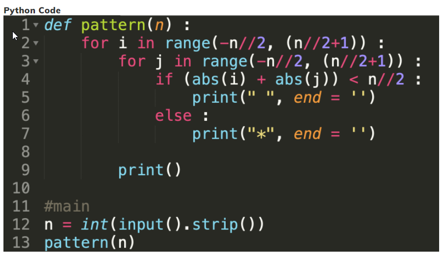 Solved Please do this in python. Void of diamond: Bug | Chegg.com
