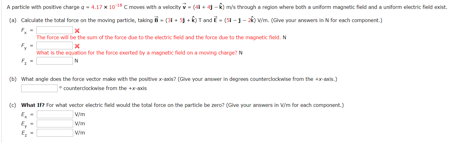 Solved A Particle With Positive Charge Q 4 17 X 10 18 Chegg Com