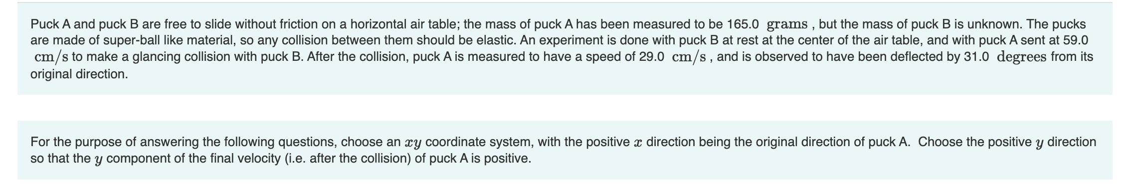 Solved Puck A And Puck B Are Free To Slide Without Friction | Chegg.com