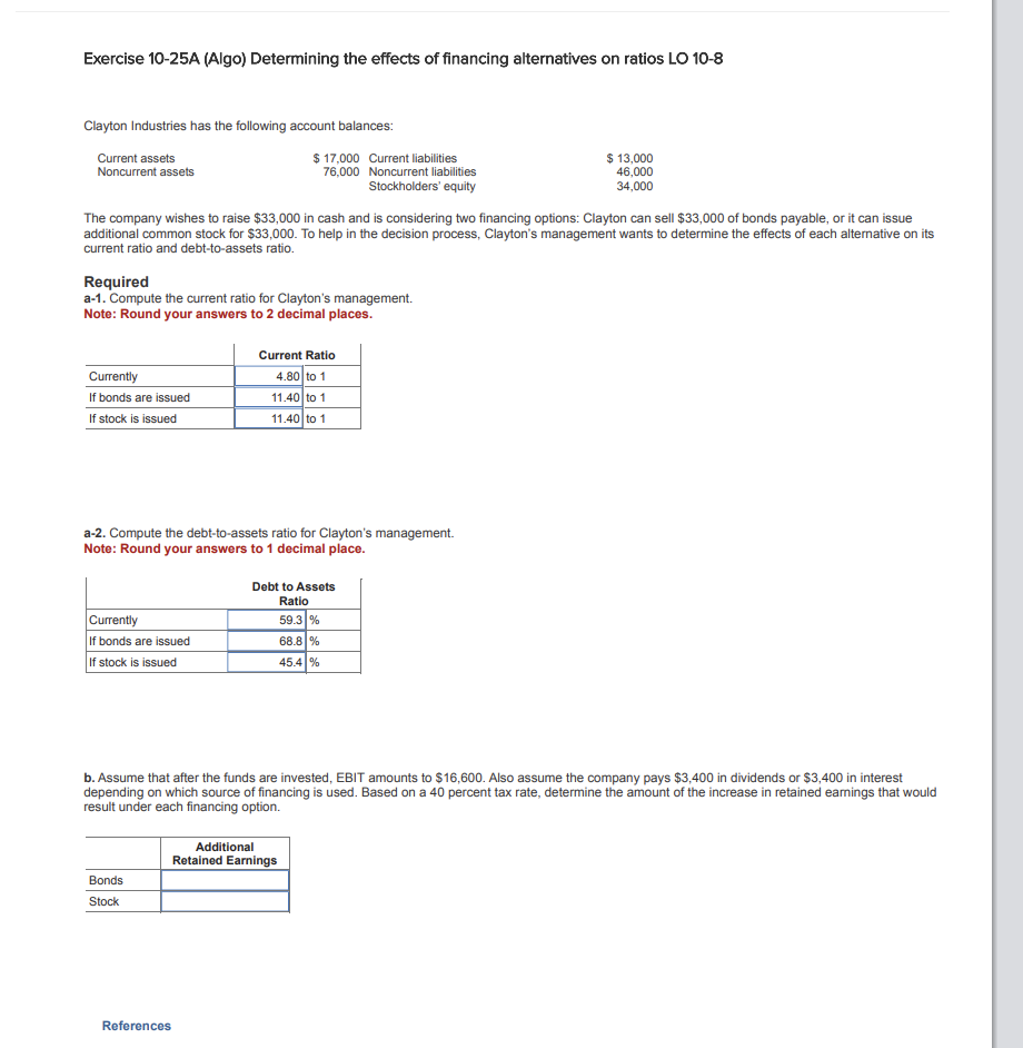Solved Exercise 10-25A (Algo) Determining the effects of | Chegg.com