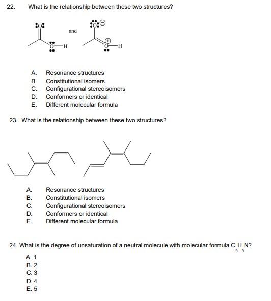 Solved 22. What is the relationship between these two | Chegg.com