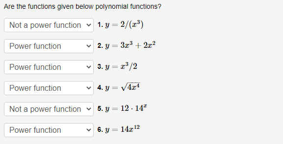 Solved Are The Functions Given Below Polynomial Functions? | Chegg.com