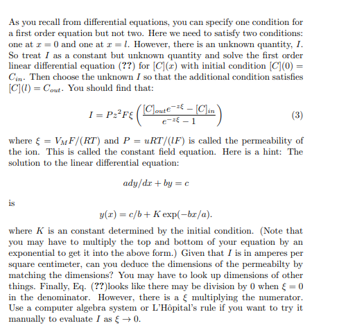 Solved starting point of this is a basic result from physics | Chegg.com