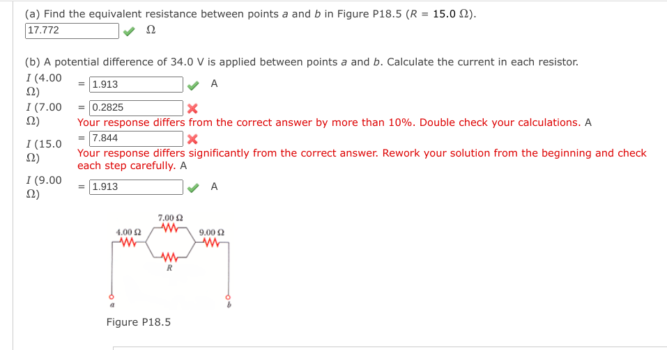 Solved (a) Find the equivalent resistance between points a | Chegg.com