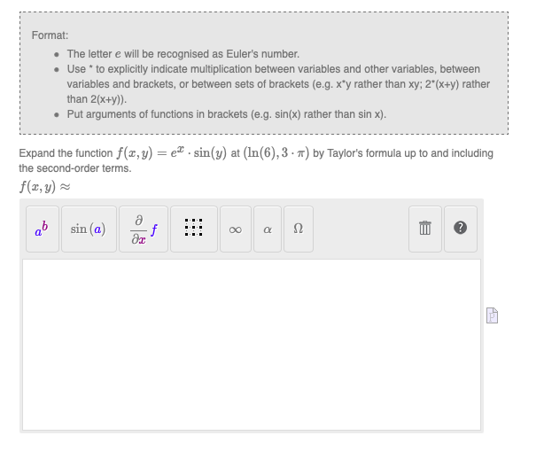 Solved Part 1 Expand The Function F X Y E X Sin Y At Chegg Com