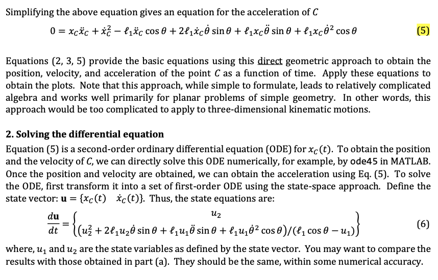 Solved This computer-aided project is about the simulation | Chegg.com
