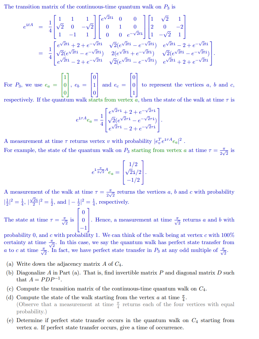 Solved Let G be a graph on n vertices. The adjacency matrix | Chegg.com