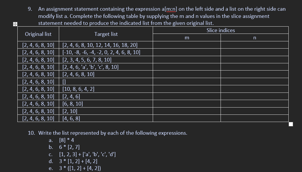 the left side of an assignment statement will hold examveda