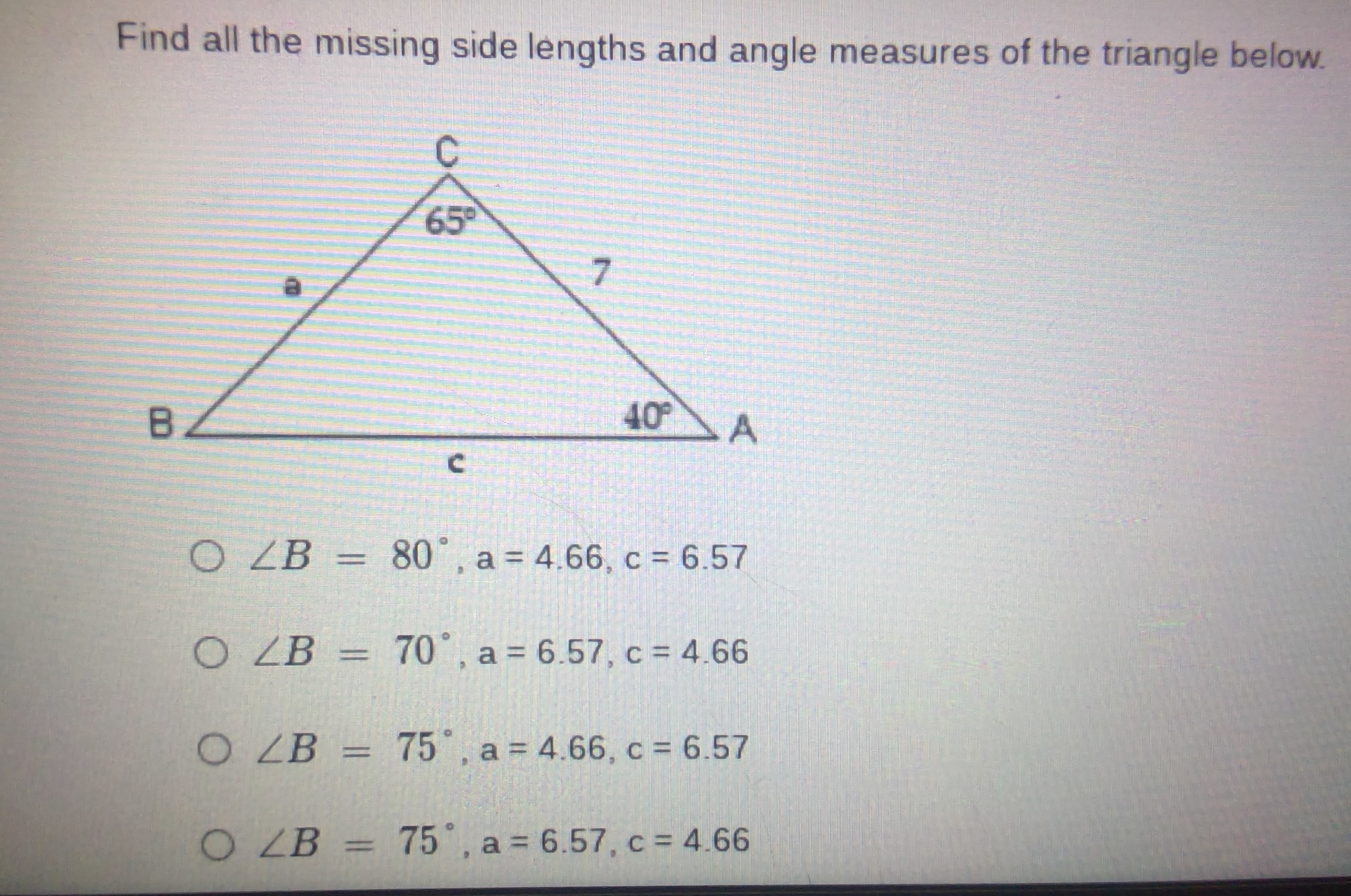 Solved Find All The Missing Side Lengths And Angle Measures | Chegg.com