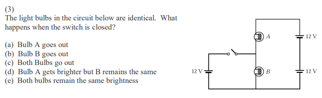 Solved The Light Bulbs In The Circuit Below Are Identical. | Chegg.com