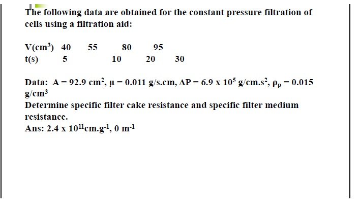 Solved The following data are obtained for the constant | Chegg.com