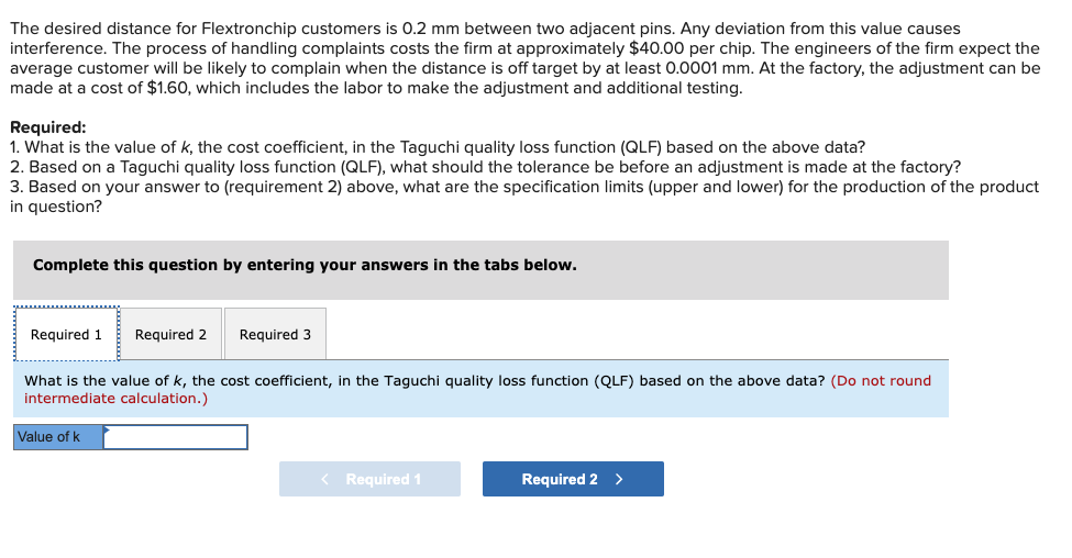 Solved The desired distance for Flextronchip customers is | Chegg.com