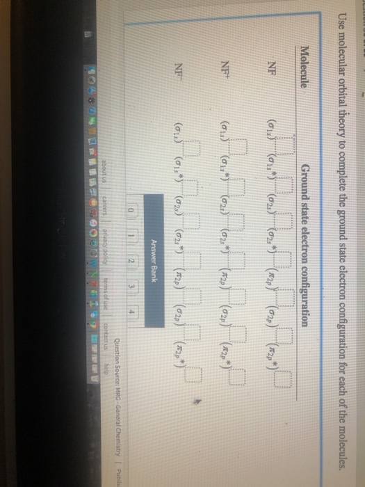 Solved Use molecular orbital theory to complete the ground | Chegg.com