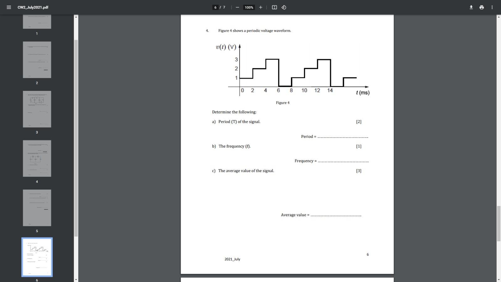 Solved CW2 July2021.pdf 3/7 - 100% 2. Figure 2 shows a DC | Chegg.com