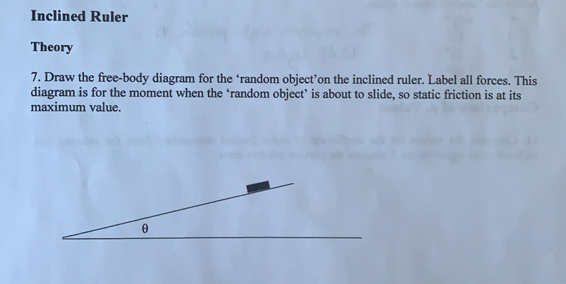 Solved 7. Draw the free-body diagram for the 'random | Chegg.com