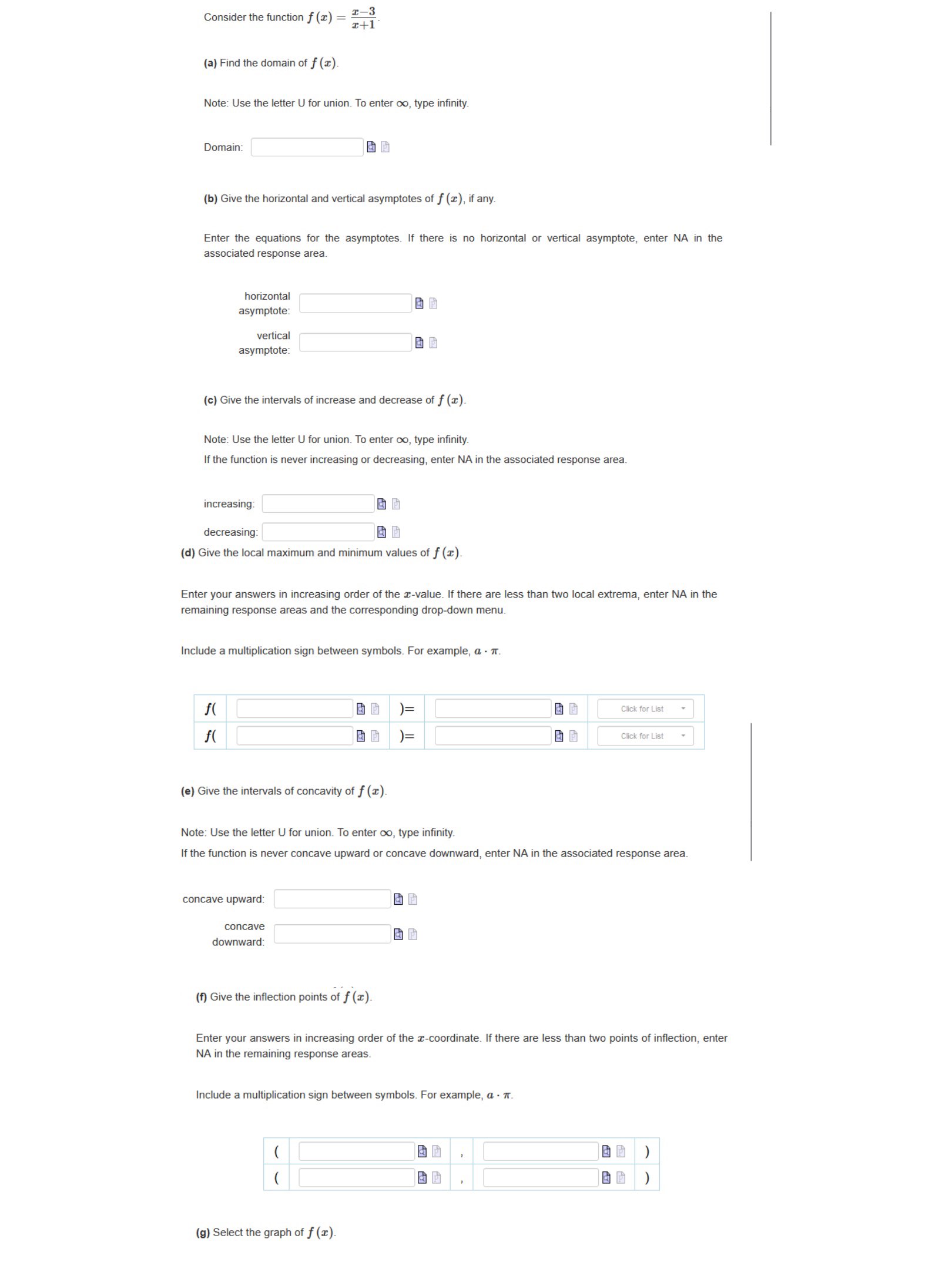 Solved Consider the function f(x)=x-3x+1.(a) ﻿Find the | Chegg.com