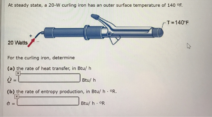 Wattage of hotsell curling iron