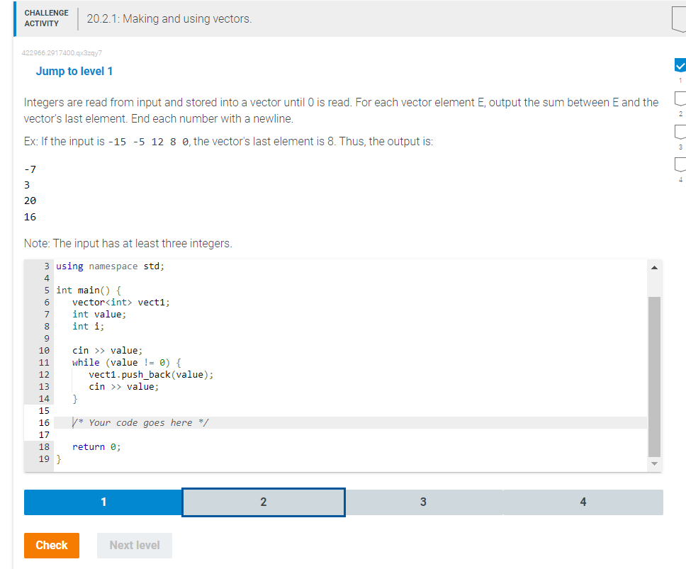 Solved \begin{tabular}{l|l} CHALLENGE \\ ACTIVITY & 20.2.1: | Chegg.com