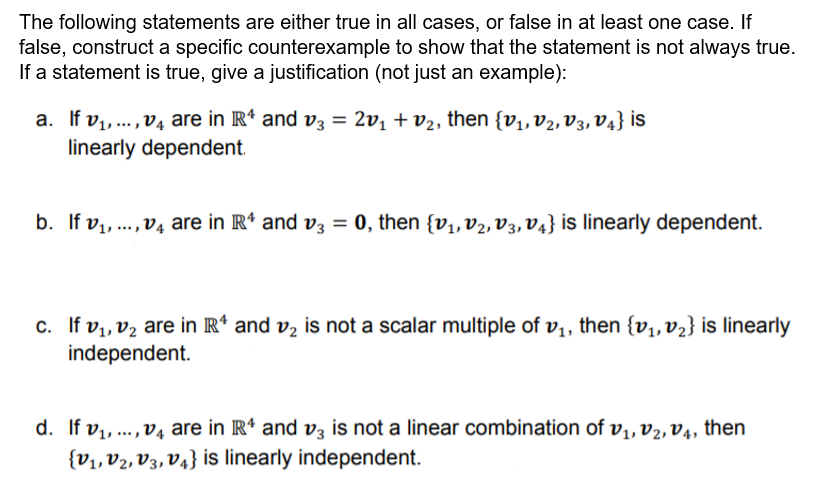 Solved the following statements are either true in all chegg